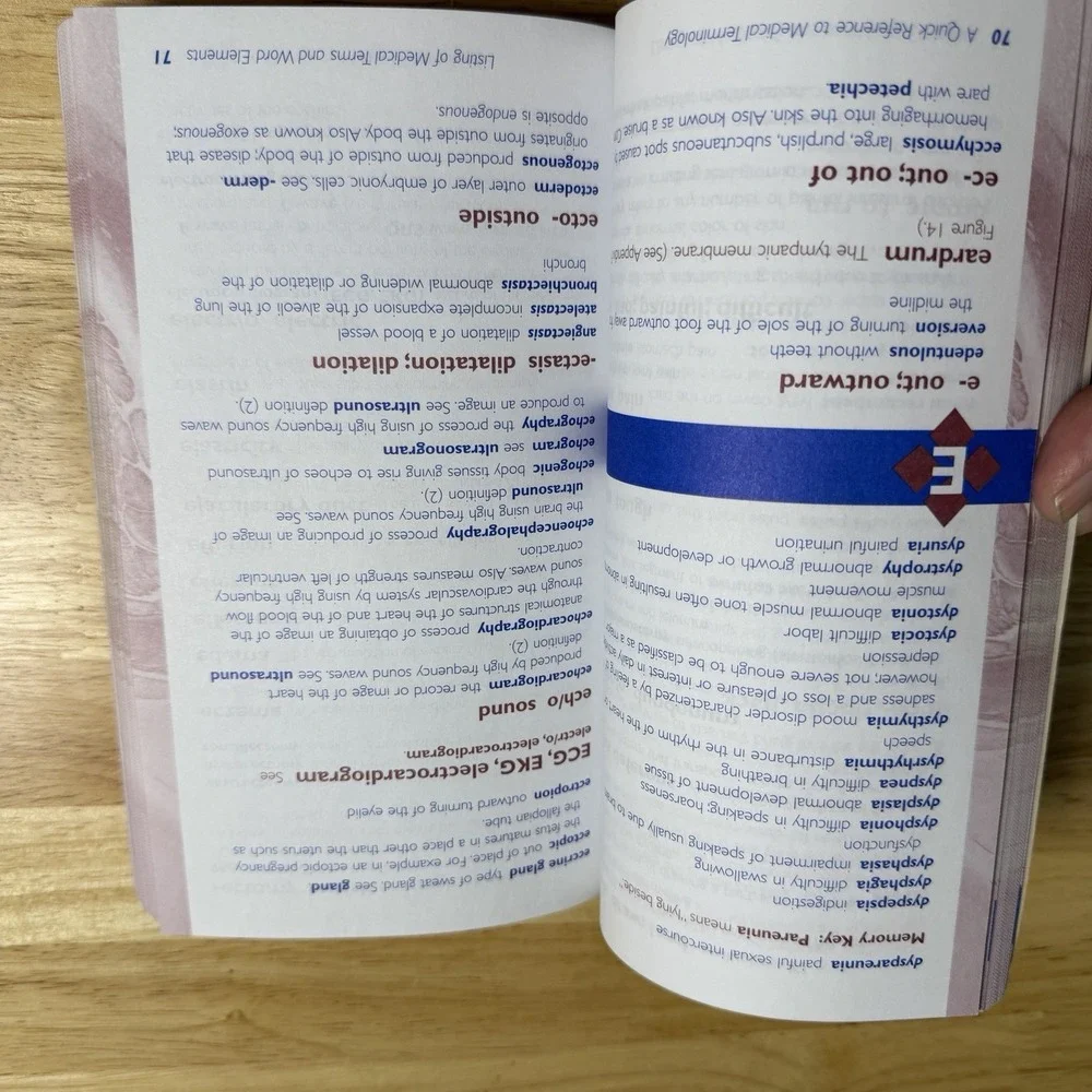A Quick Reference to Medical Terminology Paperback Excellent Condition